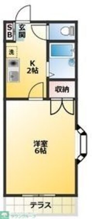 第2天貝コーポ アマガイの物件間取画像